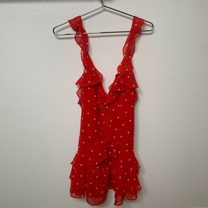 For Love & Lemons Analisa polka dot dress